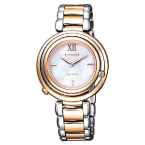 Citizen L Diamond Eco-Drive Two-Tone Steel (EM0654-88D)