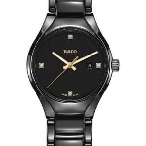 Rado True Round Diamonds Quartz 30mm Ladies Watch R27059712